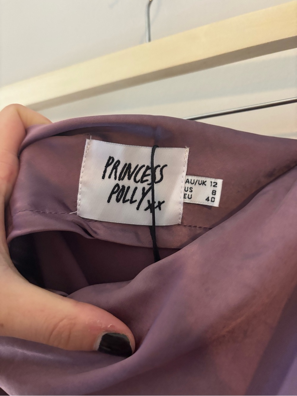 Princess Polly Lavender Satin Cowl Maxi Dress - Picture 3 of 5